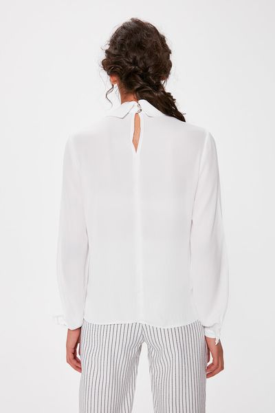 

trendyol ecru gusset bluz twoaw20bz0674, White