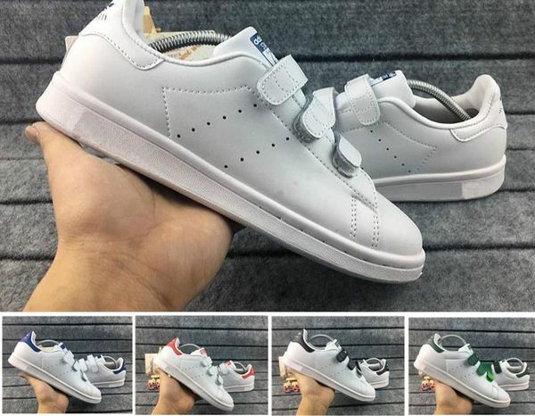 

2019 fashion lovers stan smith hook loop men women boys and girls warm casual shoes size eur36-45white shoes, Black