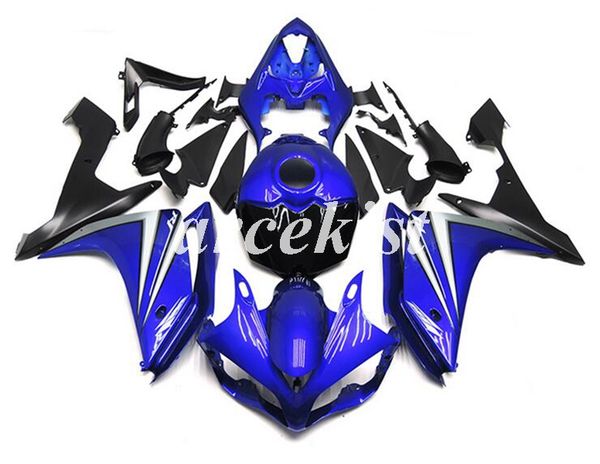 

мотоцикл новый abs литья под давлением полный бак покрытие обтекатели kits, пригодный для yamaha yzf-r1 2007 2008 07 08 кузова набор darkblu
