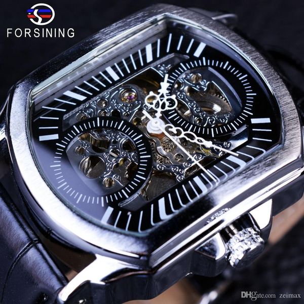 

2018 winner retro classic designer silver stainless steel case men watches brand mechanical automatic watch clock men s, Slivery;brown