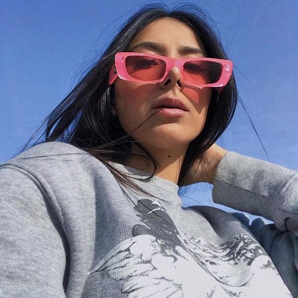 

sunglasses for women men special uv protection women designer vintage small square frame come with package 0516s, White;black