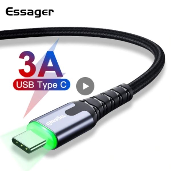 

Быстрый Essager USB Type C Кабель ого Charge провод шнур USBC Type-C Кабель для Xiaomi реого Примечан