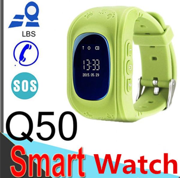 

Q50 LCD LBS расположение дети смарт-часы anti-separtion дети часы трекер дети безопасности часы SOS дети анти-потерянный для IOS Android телефон