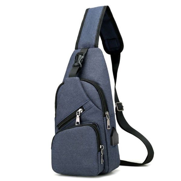 

Men USB Charger Port Anti-theft Chest Pack Backpack Rucksack Shoulder Sling Bag
