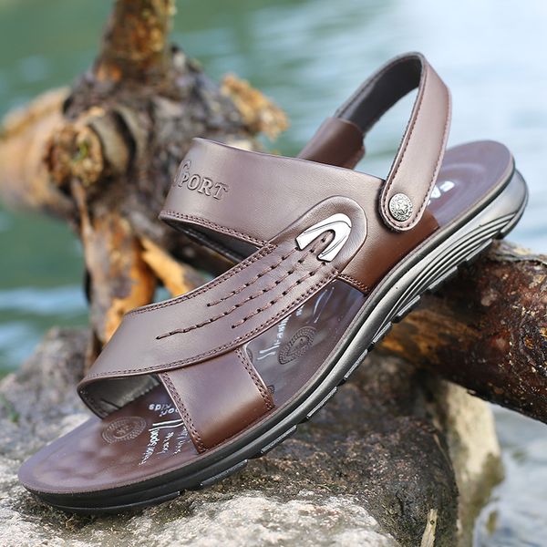 

bjyl summer men casual sandals beach slippers men shoes aqua breathable runner outdoor slippers foam water shoes outdoor m1311, Black