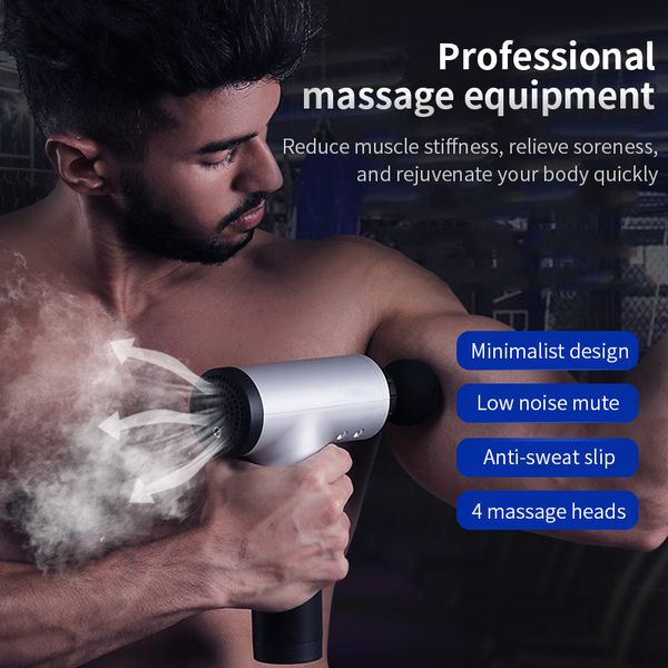 

muscle relaxation massage gun high speed vibration massager gun use after fitness body pain relax electric massager machine