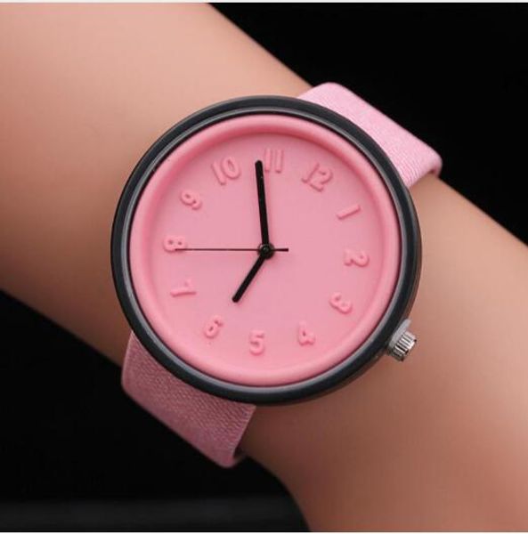 

кварцевые наручные часы reloj унисекс простой мода часы роскошные 2019 женский холст ремень женщина часы montre femme, Slivery;brown