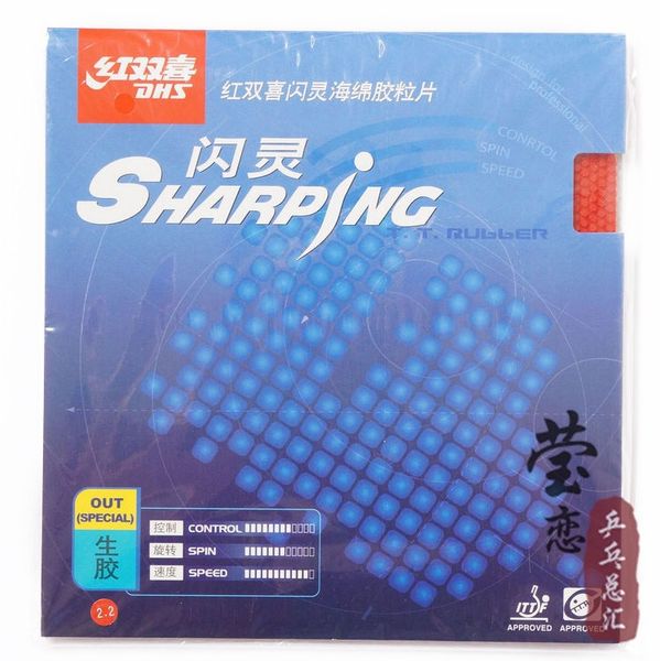 

original dhs sharping table tennis rubber table tennis racket indoor sports raw rubber fast attack racquet sports