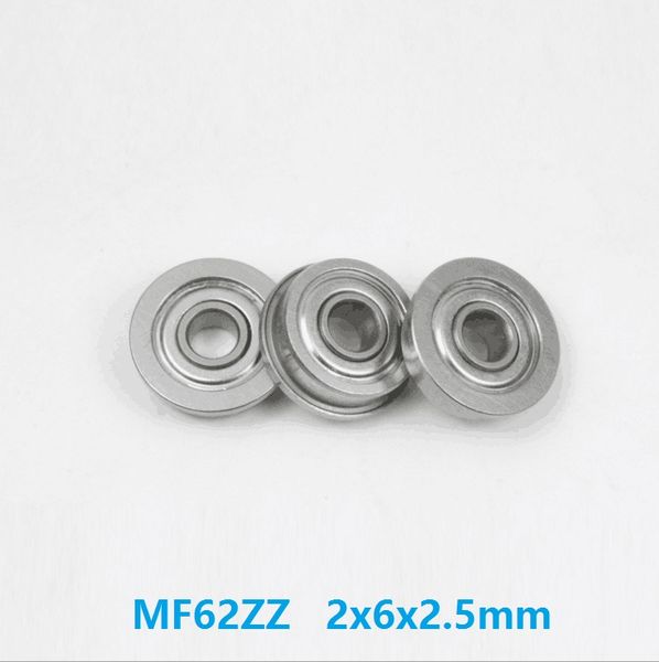 

50pcs/200pcs mf62zz mf62z mf62 zz z 2x6x2.5 mm flange deep groove ball bearing miniature 2*6*2.5mm double shielded