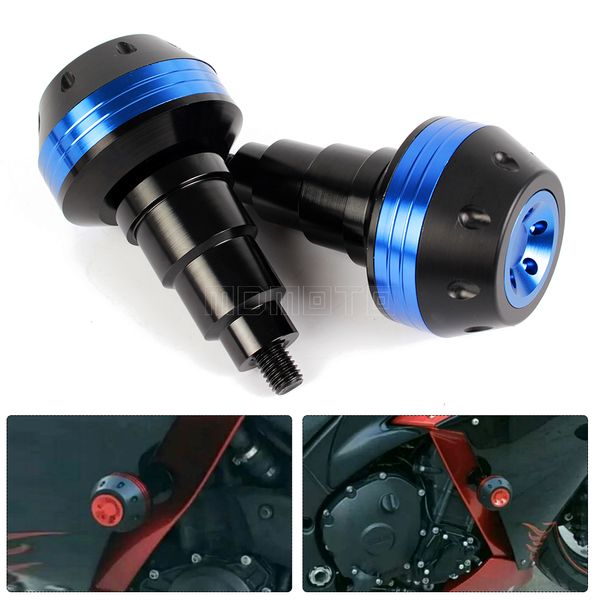 

for yamaha mt07 mt-07 mt 07 2015-2018 blue cnc motorcycle crash pads frame sliders protector motorbike accessories parts