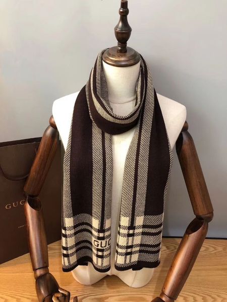 

brand new fashion design for 2019, pure cashmere fine shawls in men's plaid, beautiful and youthful, fine velvet warm towel 180x30cm, Blue;gray