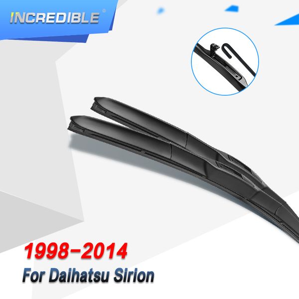 

incredible hybrid wiper blades for daihatsu sirion fit hook arms car model year from 1998 to 2014