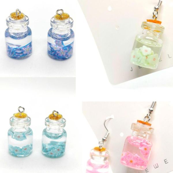 

2pcs flowers resin charms cute diy findings keychain earrings pendants jewelry making.for women accessories wholesale 2020, Silver