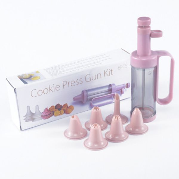 Cortador De Biscoito De Manteiga De Cookie Cortador De Biscoito Set De 7 Peças Com 6 Dicas Para Ordenha De Manteiga Cortador De Biscoito EEA234