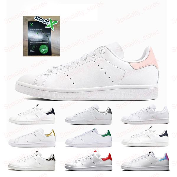 

sell 2020 new originals pink stan smith shoes women men sneakers casual leather white oreo navy blue shoes size 36-45, Black