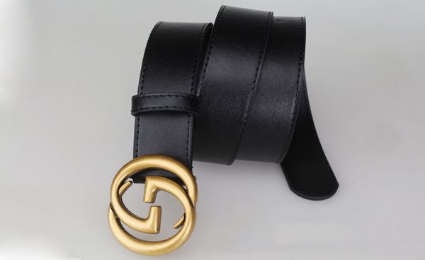 

fashion design belts for men and women fashion alloy smooth buckle belt waist high qualtiy realy leather belts black color, Black;brown