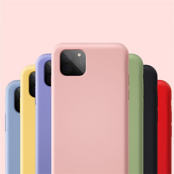 

For iphone11 mobile phone ca e iphone11 pro max liquid ilicone protective cover apple 6 5 5 8 6 1 inch