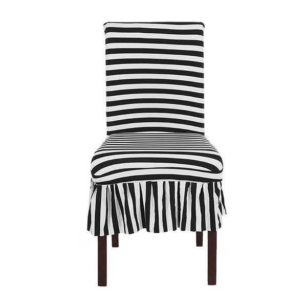 

dining chair cover seats slipcover for wedding party, stripe printed pattern