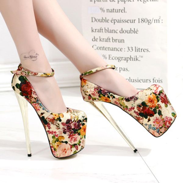 

2019 spring women pumps thin high heel 19cm party wedding shoes platform concise shallow mouth office ladies pumps big size 43, Black
