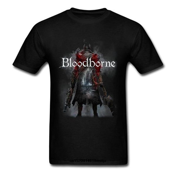 

funny t shirts bloodborne gamer with big gun present season t-shirt for men, White;black