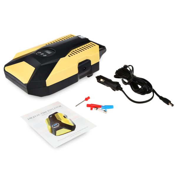 

digital tire inflator dc 12 volt car portable air compressor double cylinder auto tire inflator pump for car motorcycle