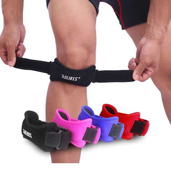 

sports kneecap pressure protection patellar belt outdoor riding mountaineering knee pads basketball for men knee protector dizli, Black;gray