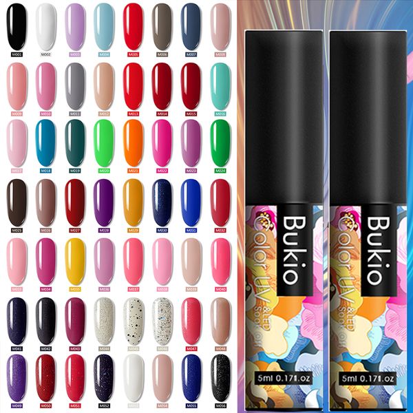 

bukio classic charm nail art uv gel polish set manicure semi permanent enamel uv led gel varnish soak off nail polish, Red;pink