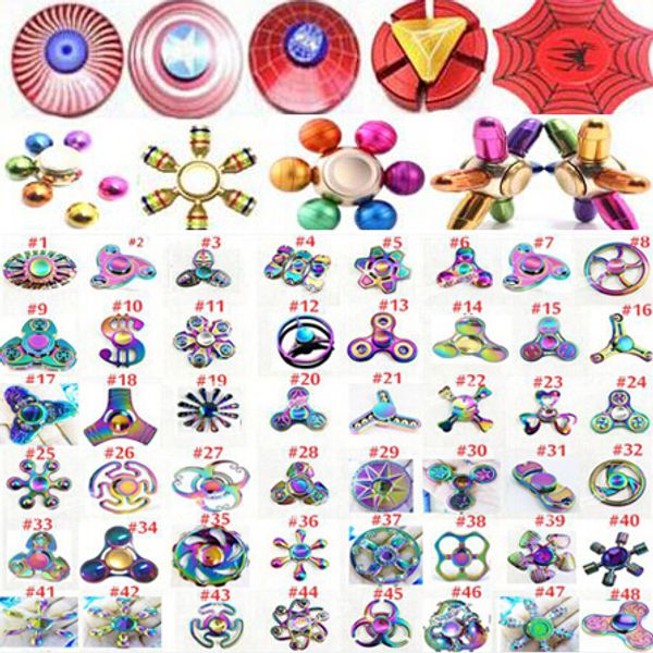 

320modle fidget pinner chri tma rainbow metal hand pinner hexagon fa hion edc kid toy profe ional and captain america finger