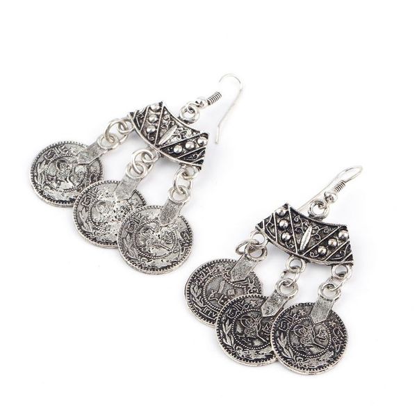 

punk style thick bohemian moon child turkish silver antalya bracelet.moon lovers,gypsy beachy chic festival,silver coin,turkish