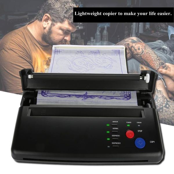 

2 types portable a5 a4 paper tattoo transfer stencil thermal copier printer machine black permanet makeup tattoo supplies