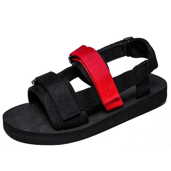 

men sandals soft comfortable men summer beach sandals man roman hollow slippers lovers flip flops light sandals, Black