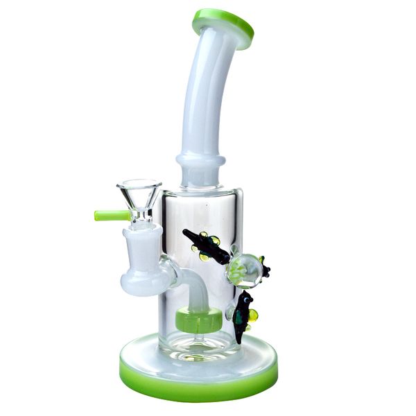 2020 Glass Water Pipe Bongs Three Fish Glass Bong Dab Rig 14mm Female