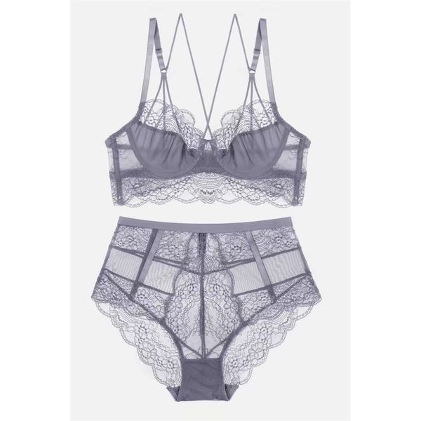 

women brassiere ultra-thin comfortable breathable lace women's underwear bra set thongs womens briefs, Red;black