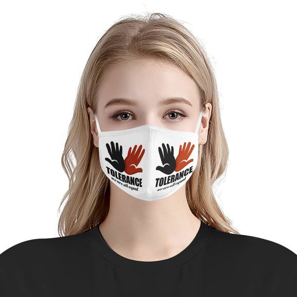 

mask tolerance and equality i cancan't breathe digital printed mask george freud, Blue;black