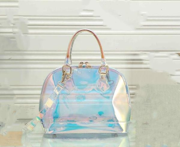 

wholesale ladies fashion new baker bag fashion jelly shoulder bag clear transparent bucket pvc tote handbag for women fashion bag