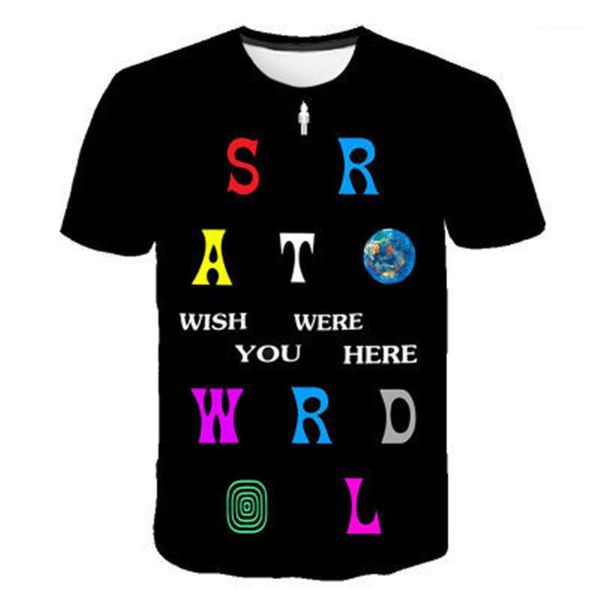 

short sleeve homme tees astroworld mens tshirts designer letters printed loose mens casual crew neck, White;black