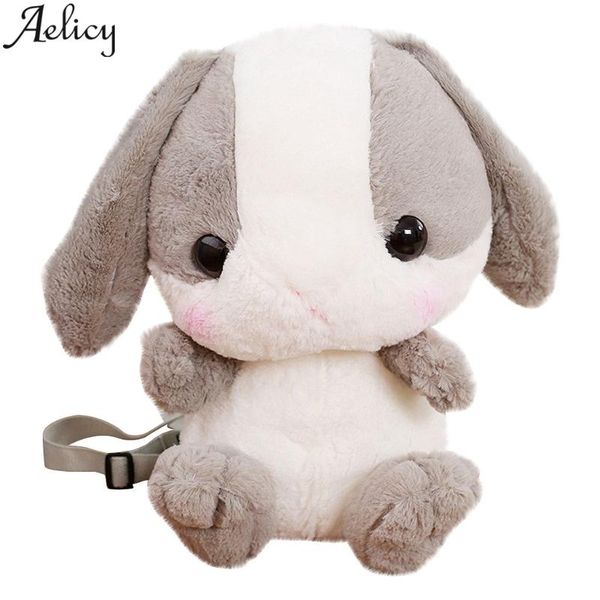 

aelicy 3d животных дети рюкзаки дизайн девочка мальчики schoolbag длинные уши животные рюкзак дети девушки хозяйственная сумка