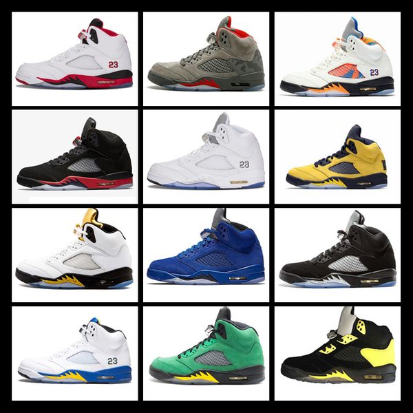 

2019 michigan fab 5 inspire satin bred fresh 5 wings 5s psg black men basketball shoes paris laney og white grape mens sports sneakers