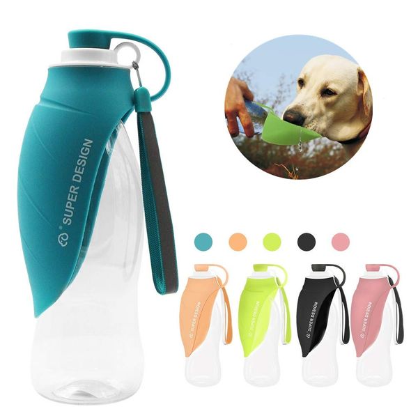 Силиконовая собака бутылка для воды Портативный Pet Peak Phage Диспенсер для прогулки Парковка на открытом воздухе