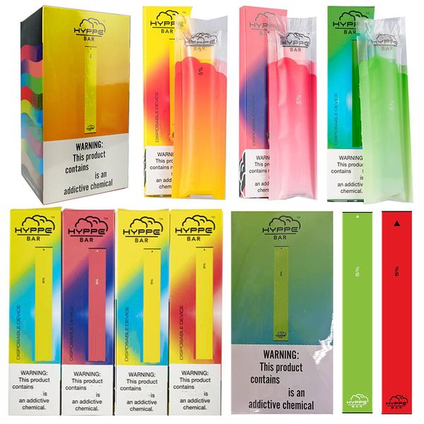 

Лучшие качества Hyppe Бар Одноразовые устройства Pod Starter Kit 280mAh Аккумулятор 1,3 мл Hyppe Батончики Картриджи Пусто одноразовые Pod DHL