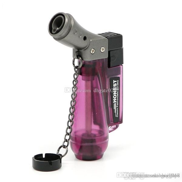 

windproof lighter refillable inflatable butane gas jet flame torch welding kitchen lighter metal cigar lighter for somking