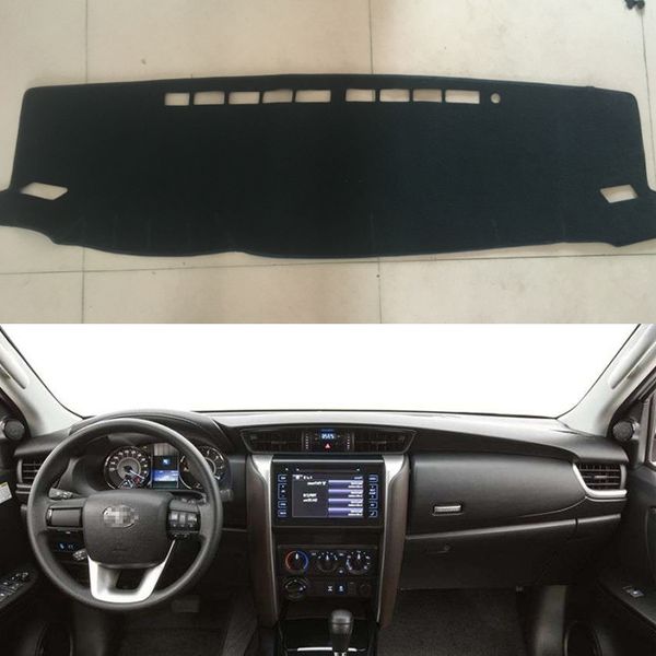 

custom car sun shade dashmats car-styling accessories dashboard cover mats carpet for fortuner sw4 2016 2017 2018 lhd
