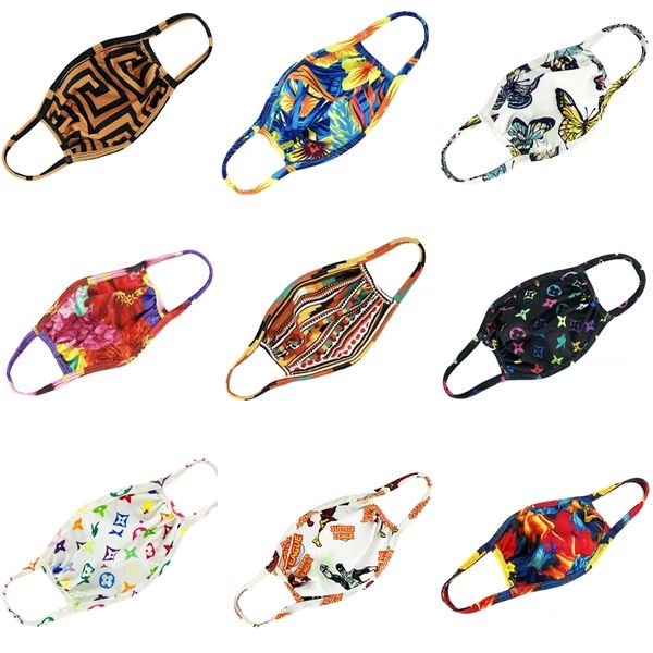 

designer printed face mask kids face mask child pm2.5 anti-pollution masks cartoon mouth masks earloop washable mask #628, Black