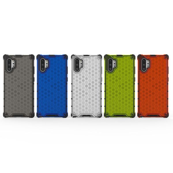 

Slim tran parent honeycomb tpu clear lim phone ca e for am ung note 10 plu anti cratch 360 degree full body protection ca e