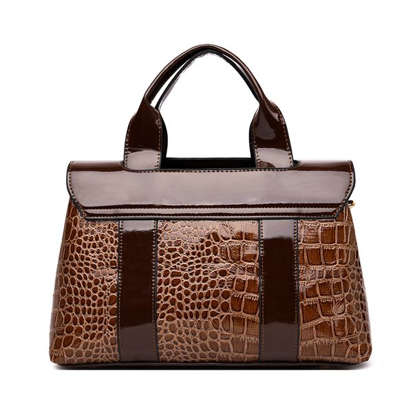 

new ladies handbags two-piece designer leather women bags crocodile pattern tote for lady fashion shoulder crossbody bag