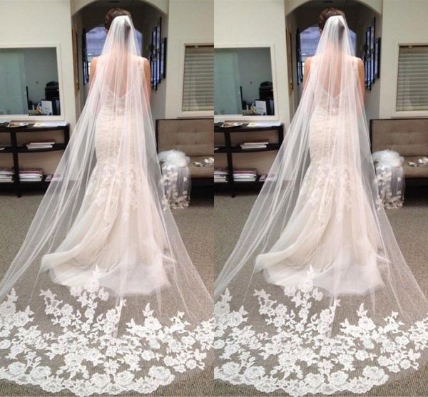 

Лучшие Продажи Свадебная Фата с Часовней и Аппликациями В наличии Длинные Свадеб