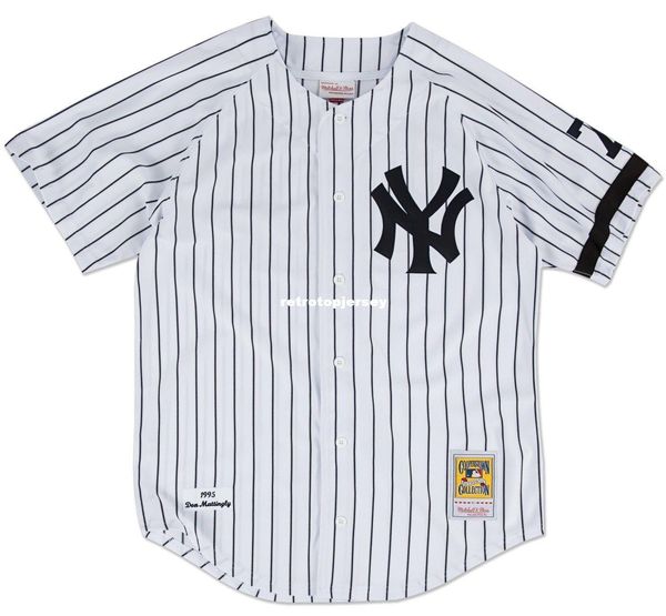 

don mattingly new york #23 mitchell & ness retro 1995 home jersey, Black;blue