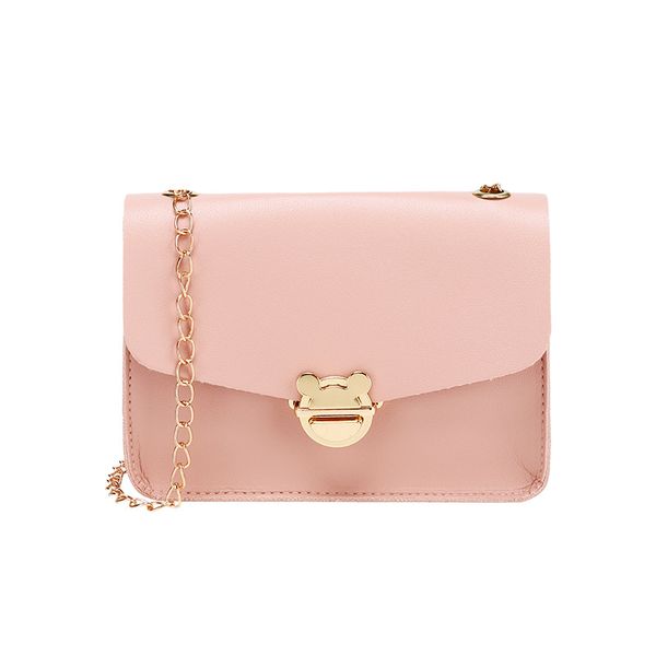 

wholesale new arrival girl bag 2020 korean fashion wild chain bag shoulder messenger mini solid color simple cute flap money