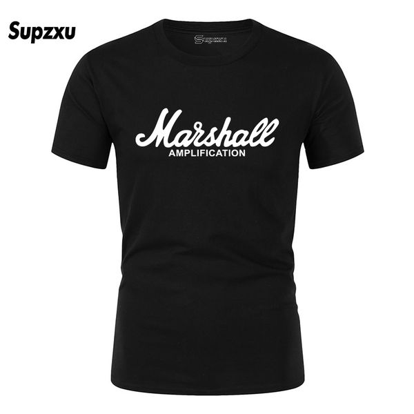 

2020 new marshall t shirt logo amps amplification guitar hero hard rock cafe music muse tee shirts for men fashion t-shirts, White;black
