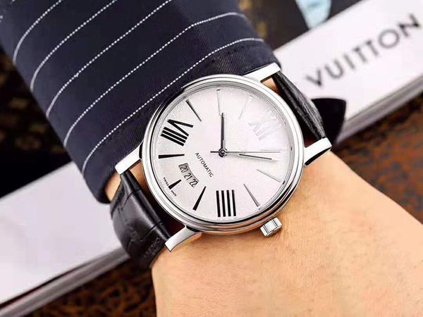 

Горячая распродажа новые мужские часы дата ремешок из телячьей кожи римские цифр